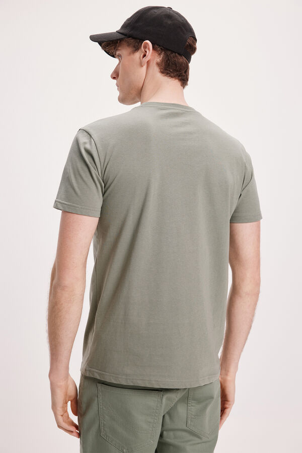 Fifty Outlet Camiseta Estampada Kaki Claro