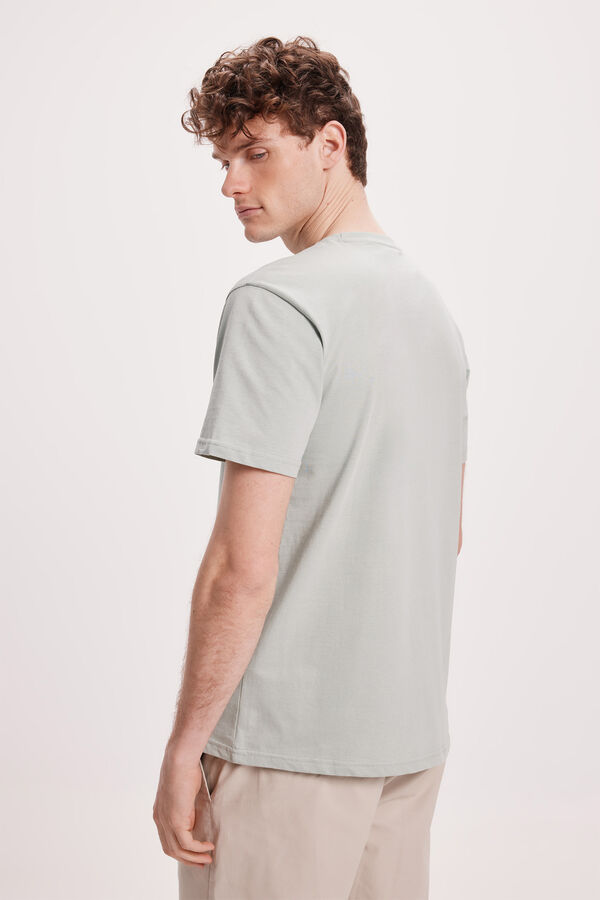 Fifty Outlet Camiseta Estampada Kaki Claro