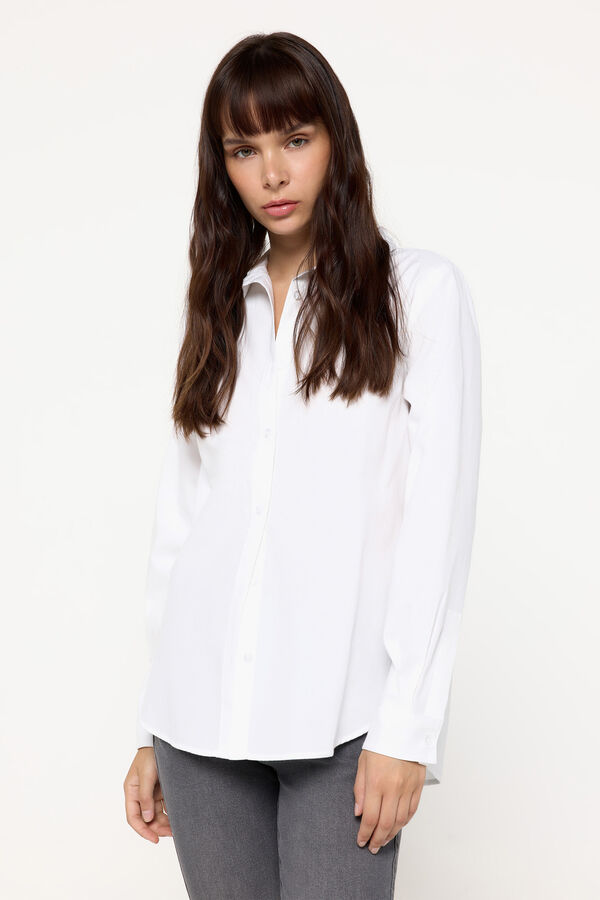 Milano Camisa B&aacute;sica Blanco