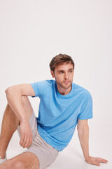 Fifty Outlet Camiseta Básica Azul