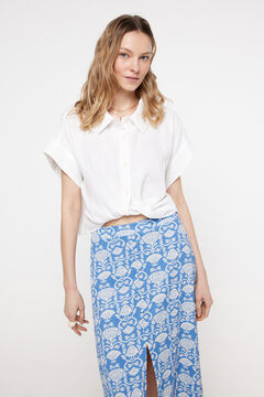 Fifty Outlet Lotus skirt Azul