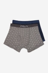 Fifty Outlet Boxer Algodón Estampado Gris