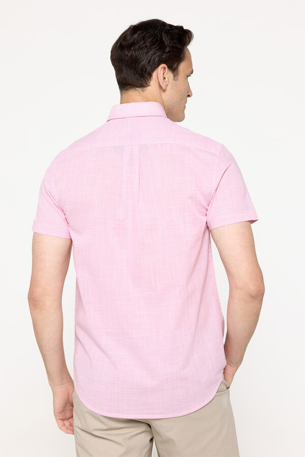 Fifty Outlet Camisa slub lisa Granate