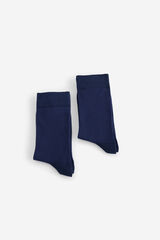 Fifty Outlet Calcetines básicos con estructura Navy