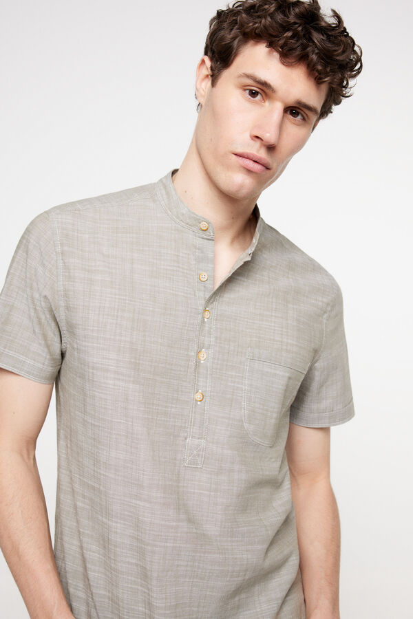 Fifty Outlet Camisa mao polera. Verde
