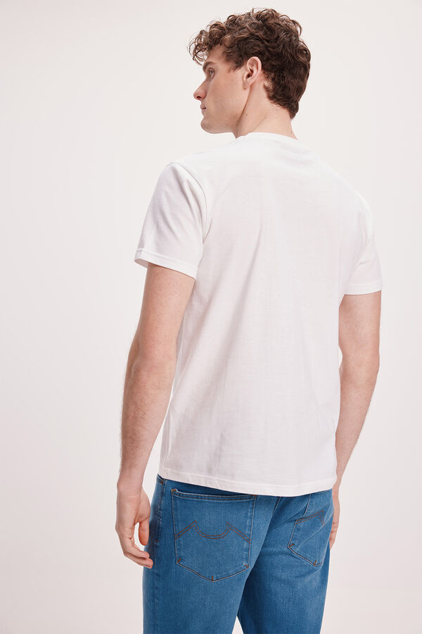 Fifty Outlet Camiseta Estampada Marfil
