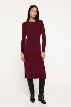 Fifty Outlet Vestido tricot Granate