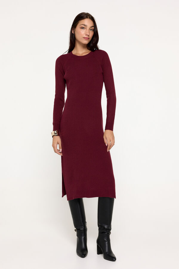 Fifty Outlet Vestido tricot Granate