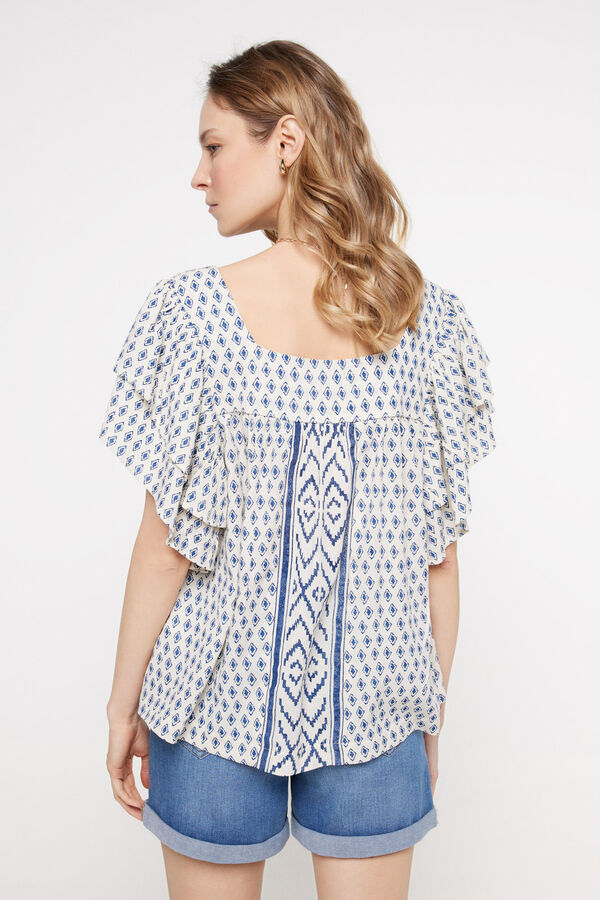Milano Lotus blouse Azul