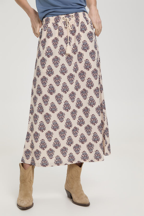 Fifty Outlet Falda midi natural