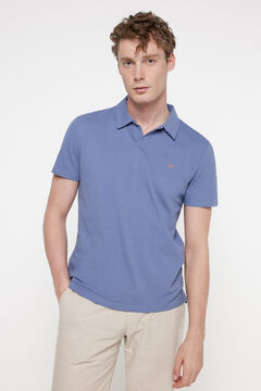 Fifty Outlet Polo cuello abierto Azul Oscuro