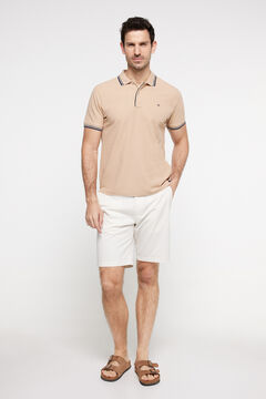 Fifty Outlet Polo Tipping Contraste Marrón