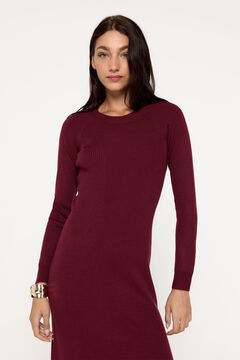 Fifty Outlet Vestido tricot Granate