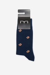 Fifty Outlet Calcetines media caña print hot dogs Navy