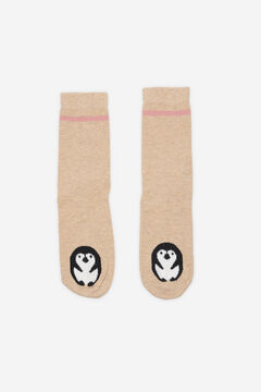 Fifty Outlet Calcetines fantasía pingüinos natural