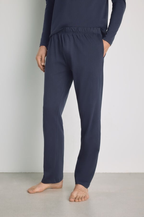 Milano Pijama de tejido Navy