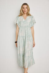 Milano Vestido escote pico Verde