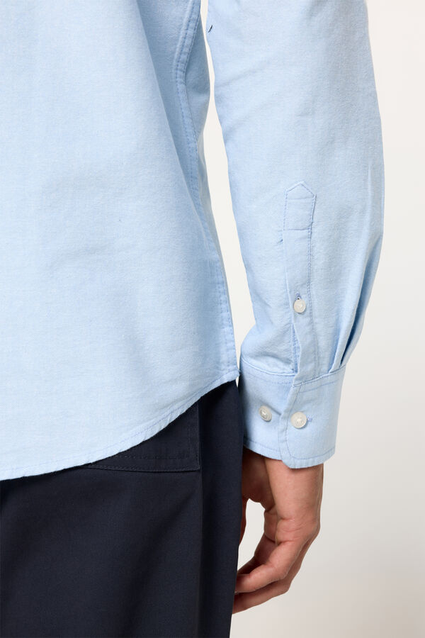 Fifty Outlet Camisa oxford aniversario Azul