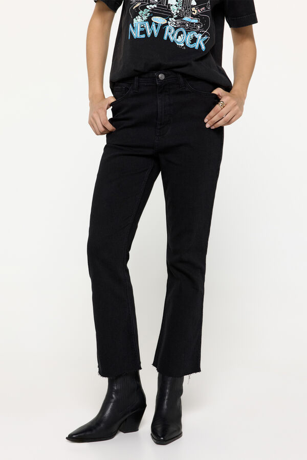 Fifty Outlet Pantalón denim mini flare Marengo