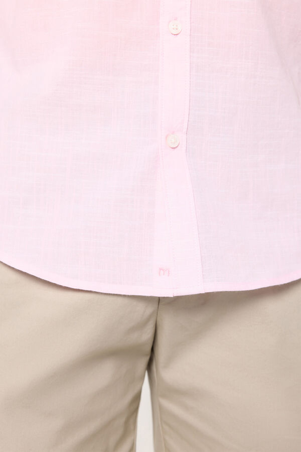 Fifty Outlet Camisa slub lisa Rosa