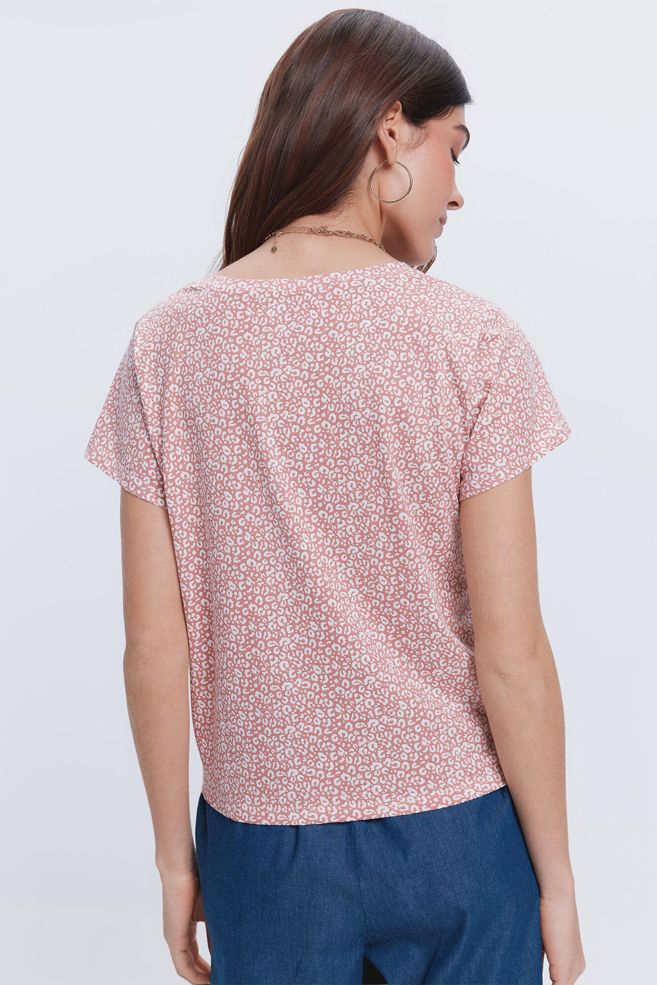 Milano Camiseta manga corta con nudo en el bajo