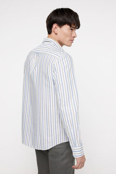 Fifty Outlet Camisa Oxford Rayas Azul