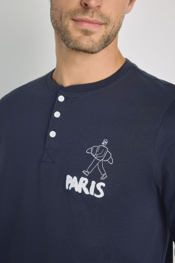 Milano Pijama de tejido Navy