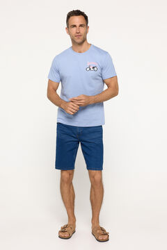 Fifty Outlet Bermuda Denim Slim. Azul Claro