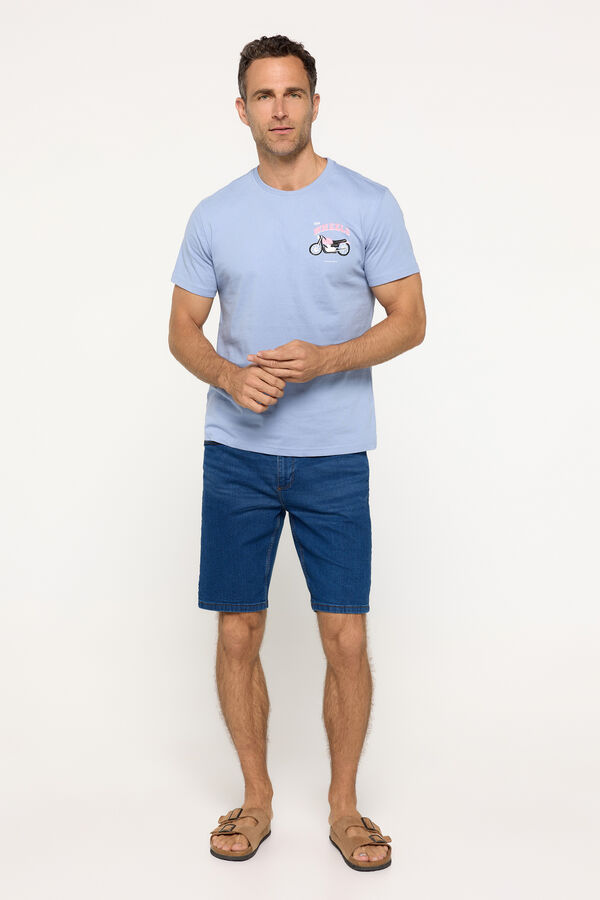 Fifty Outlet Bermudas denim slim. Azul Claro
