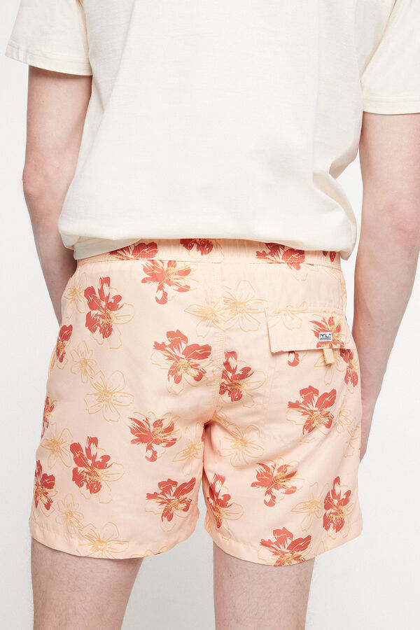 Fifty Outlet Bañador con estampado white lotus Orange