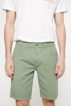 Fifty Outlet Bermudas denim estructura. Verde