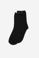 Fifty Outlet Calcetines micro lúrex Negro