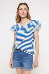Fifty Outlet Camiseta Rayas Azul
