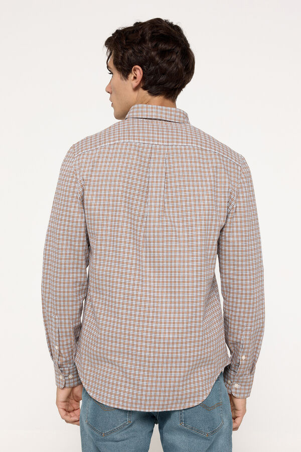 Fifty Outlet Camisa twill cuadros Rojo