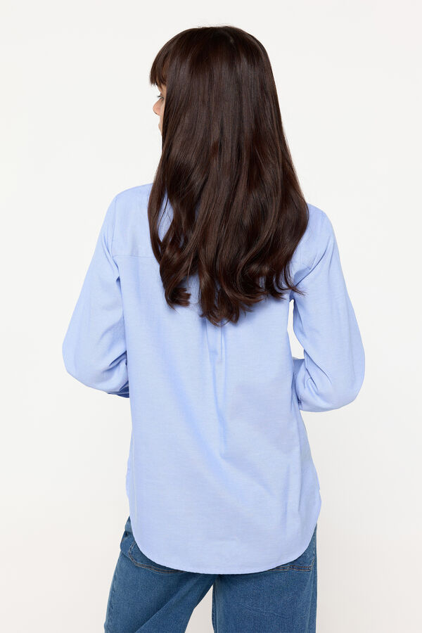 Milano Camisa B&aacute;sica Azul