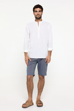 Fifty Outlet Bermudas oxford de algodón Navy