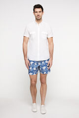 Fifty Outlet Bañador con estampado flor de loto. Azul