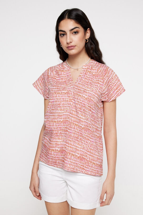 Fifty Outlet Blusa manga capa. Naranja