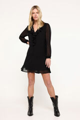 Fifty Outlet Vestido gasa Negro