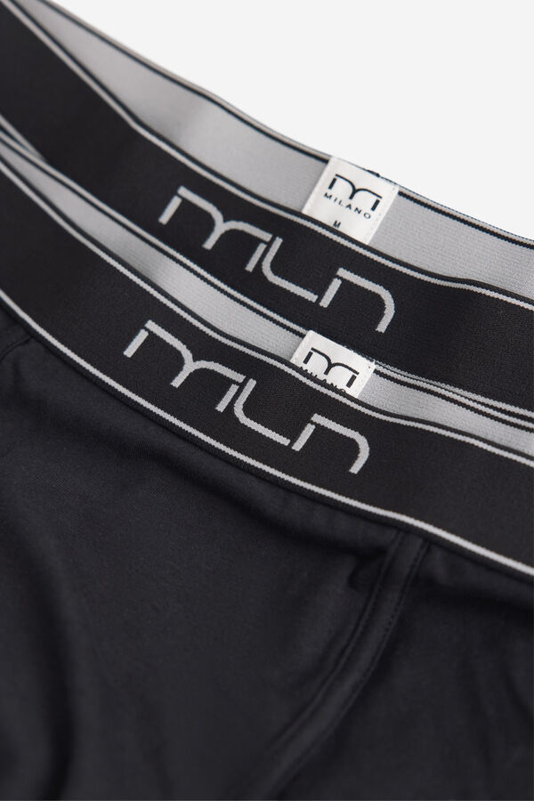 Milano Pack boxer liso Negro