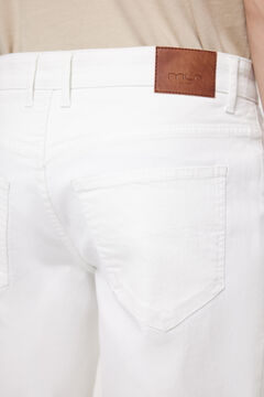 Fifty Outlet Bermudas cinco bolsillos. Blanco