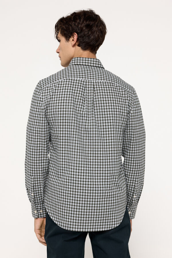 Fifty Outlet Camisa twill cuadros Verde