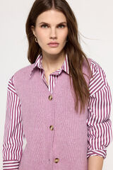 Fifty Outlet Top chaleco tejido grueso botones frontales Rosa