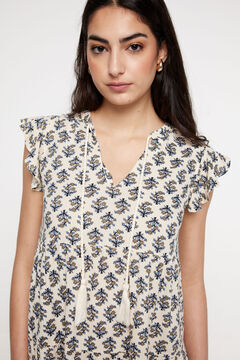 Fifty Outlet Vestido Bambula. Azul