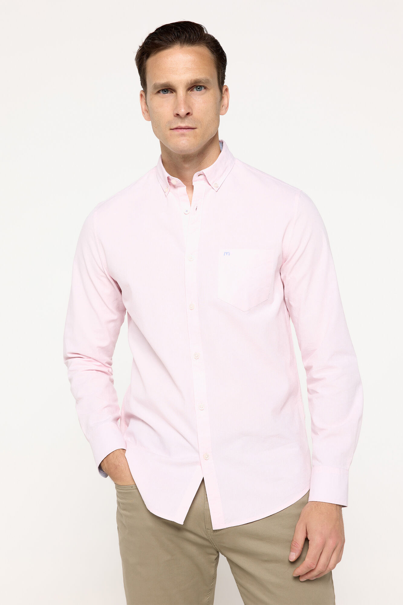 Milano Camisa pinpoint lisa