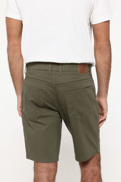 Fifty Outlet Bermudas cinco bolsillos. Kaki Oscuro