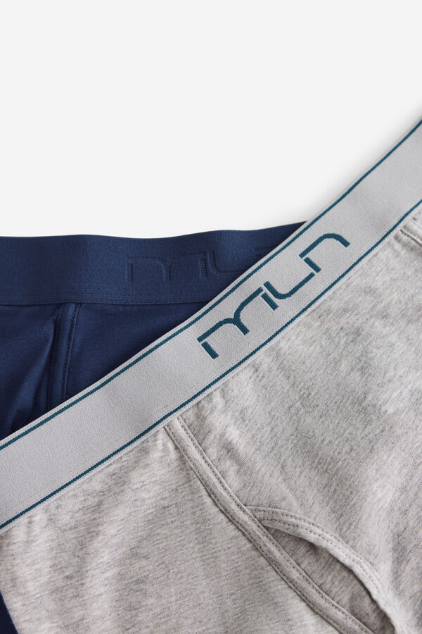 Milano Pack boxer liso Gris Claro