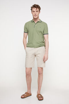 Fifty Outlet Polo Tipping Contraste Verde