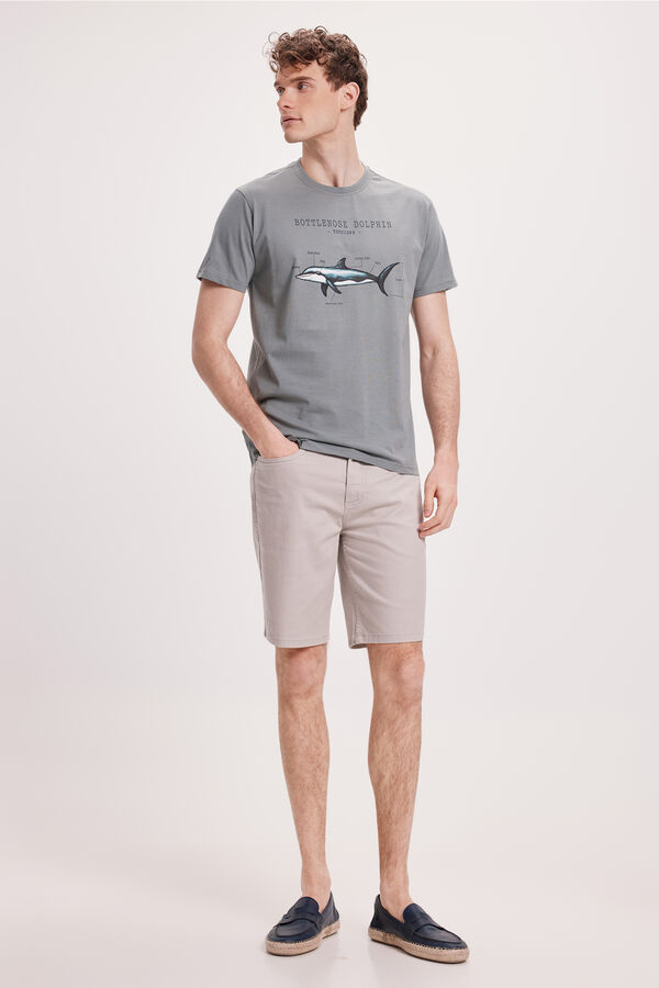 Milano Camiseta Estampada Gris Oscuro