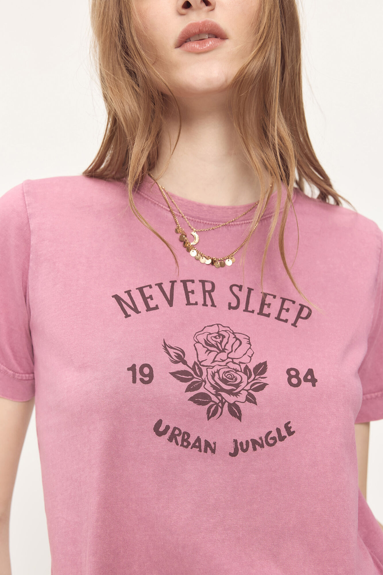 Milano Camiseta efecto lavado estampada